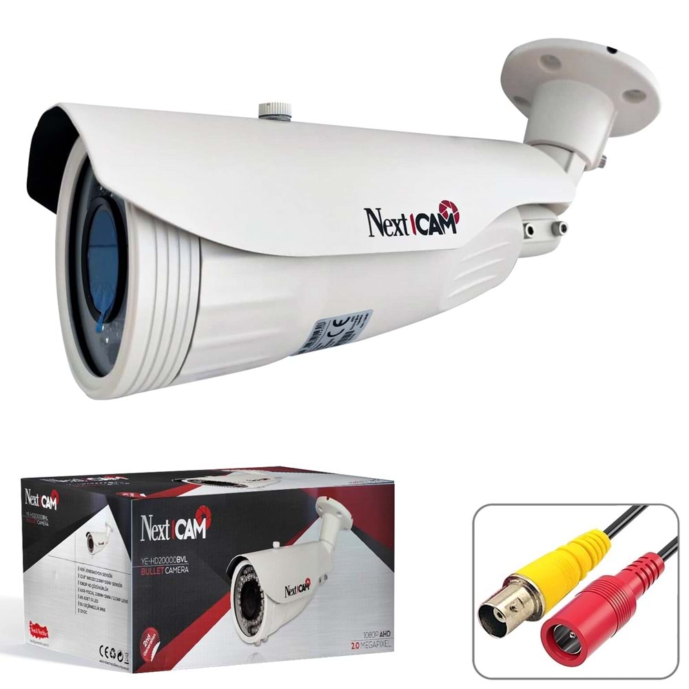 NEXTCAM YE-HD20000BVL Bullet Ahd Kamera 2mp 2,8mm 12mm