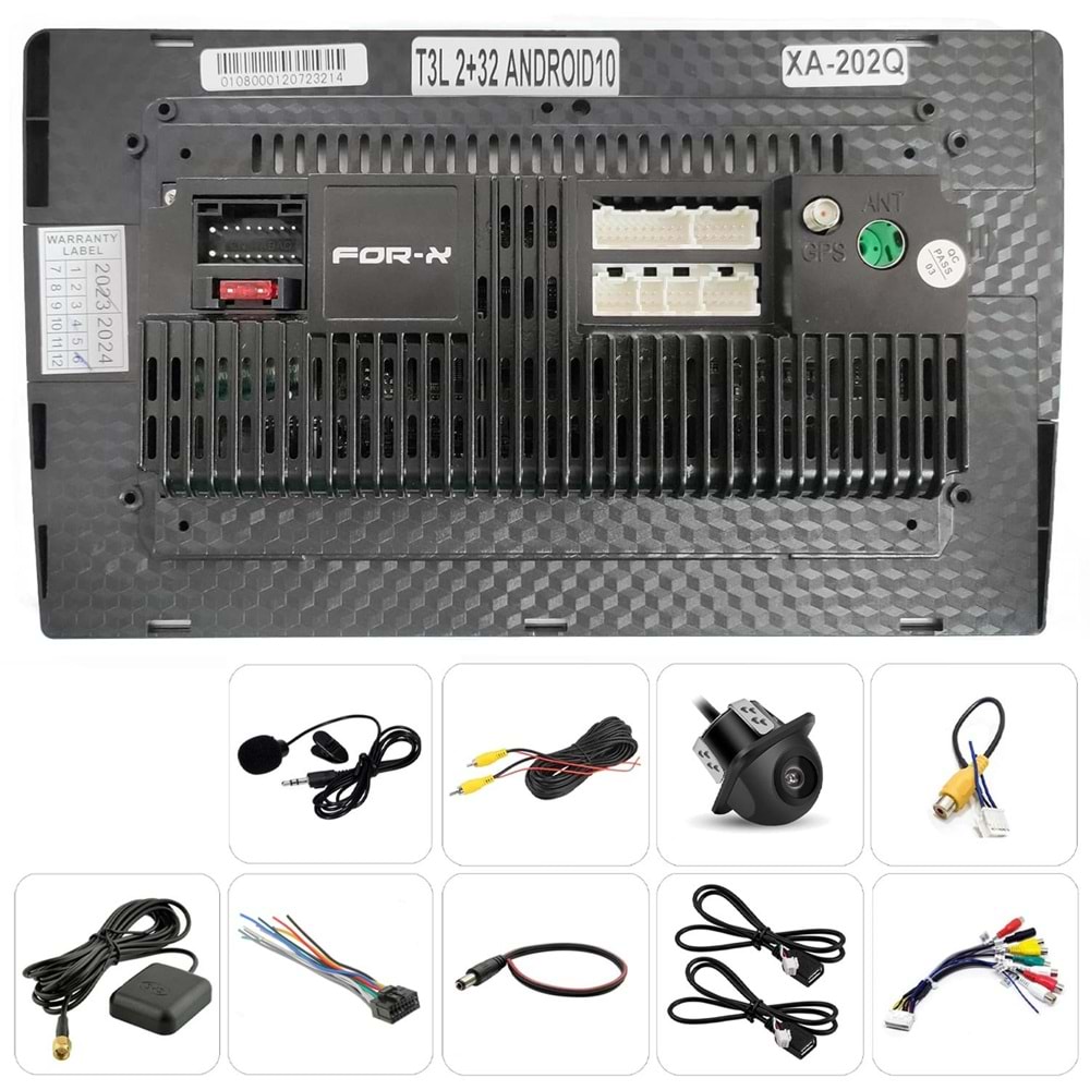 FOR-X XA-202Q TABLET MULTİMEDYA ANDROID 10,1 2+32GB CARPLAY