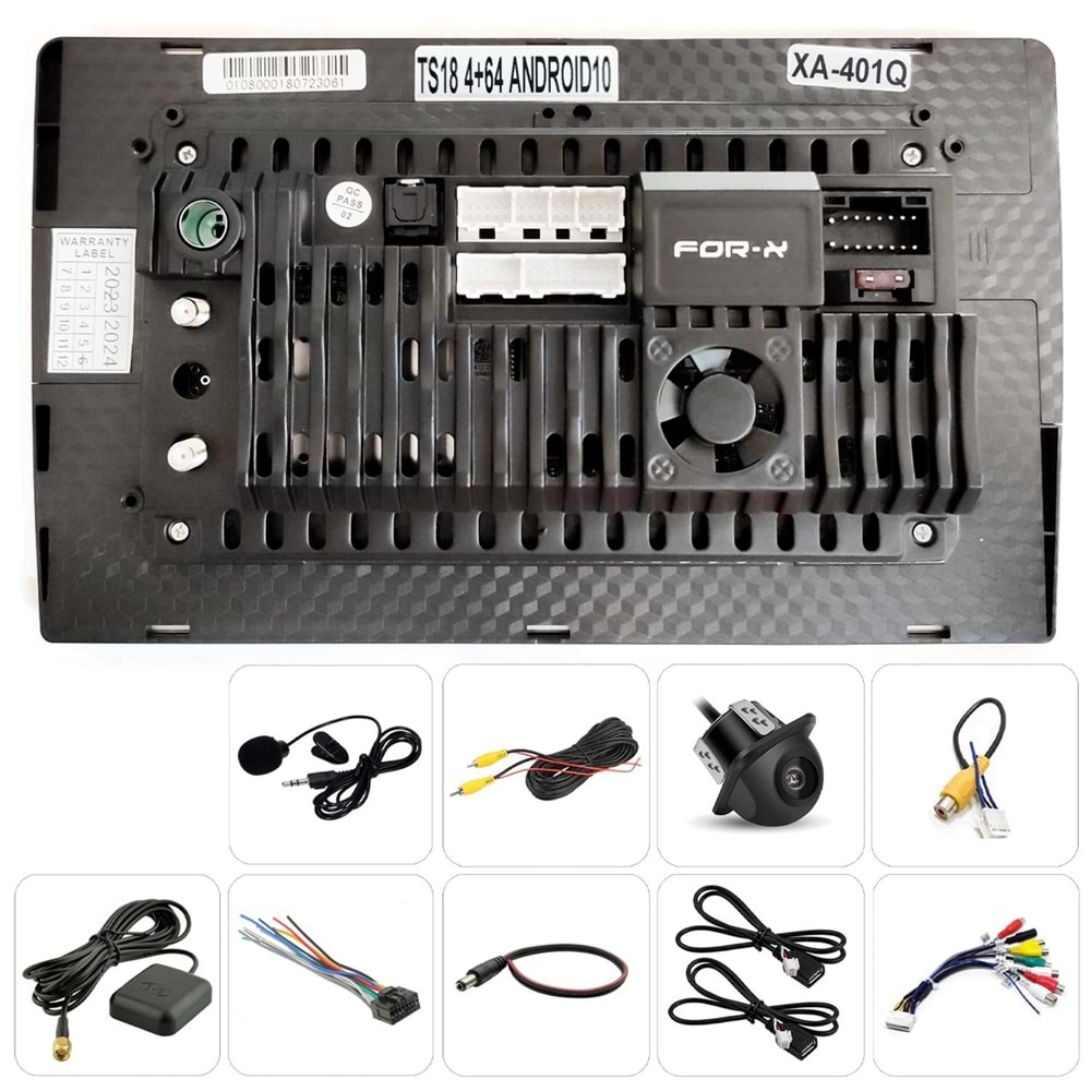 FOR-X XA-401Q TABLET MULTİMEDYA ANDROID 9 4+64GB CARPLAY