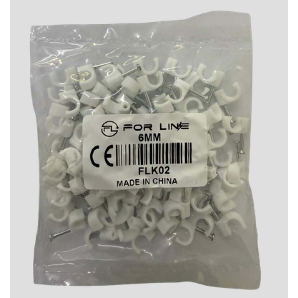 FORLİNE FLK02 2 NUMARA 6MM ÇİVİLİ KROŞE (100 LÜ PAKET )