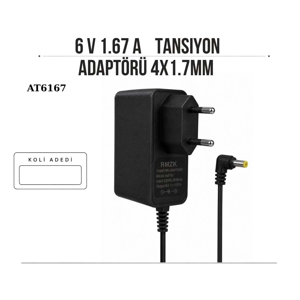 RMZ AT6167 6V 1,67A TANSİYON ÖLÇÜM CİHAZI ADAPTÖR