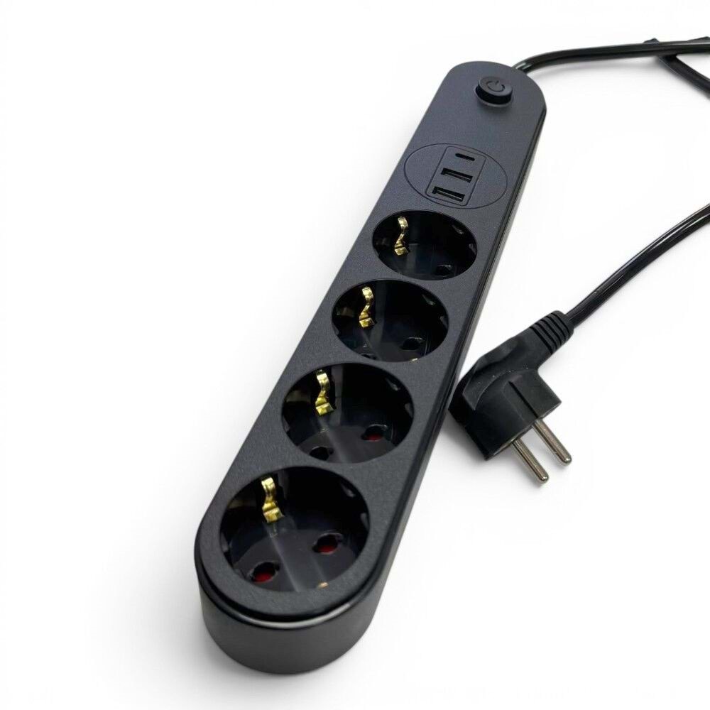 Forline Termal Akım Korumalı Grup Priz 4 LÜ ( Type-c + 2 Usb ) TAK03