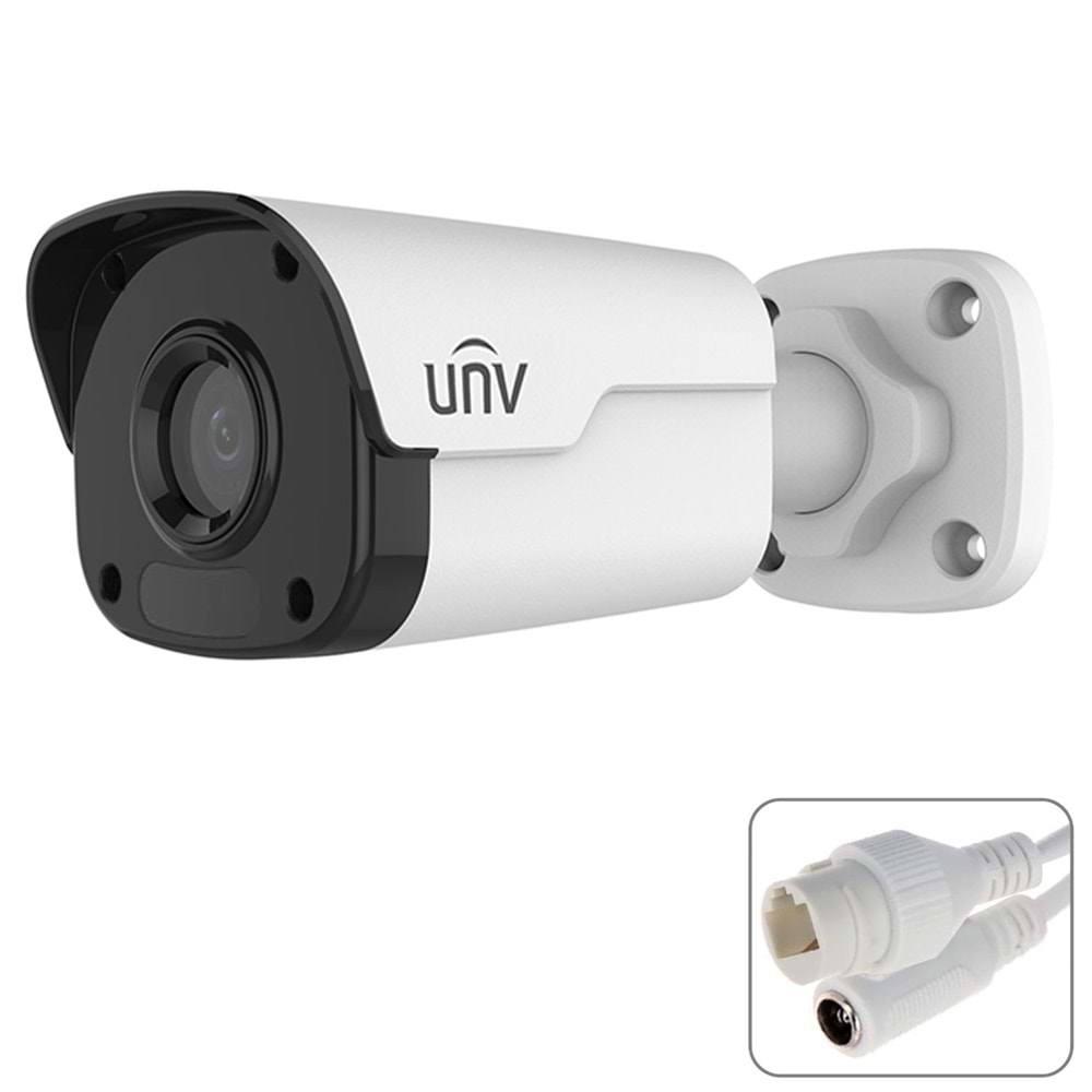 UNIVIEW IPC-2122CR3-PF40-A Poe Ir Bullet Ip Kamera 2mp 4mm