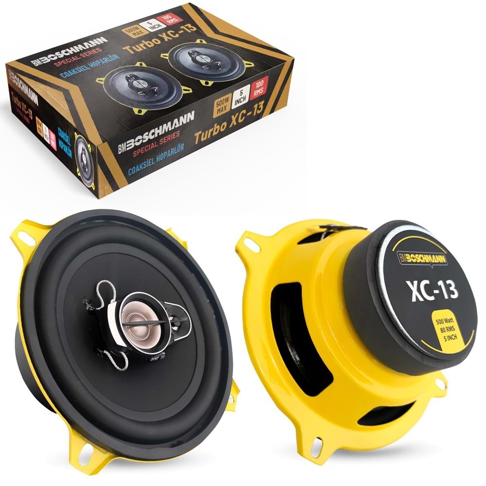 BOSCHMANN XC-13 Oto Hoparlör 13cm 500 Watt Tweeterli 2 Adet