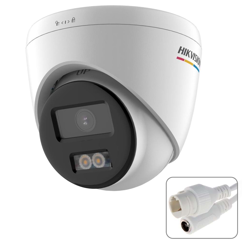 HIKVISION DS-2CD1347G0-LUF Dome Ip Kamera 4mp 2,8mm Renkli Gece Görüş
