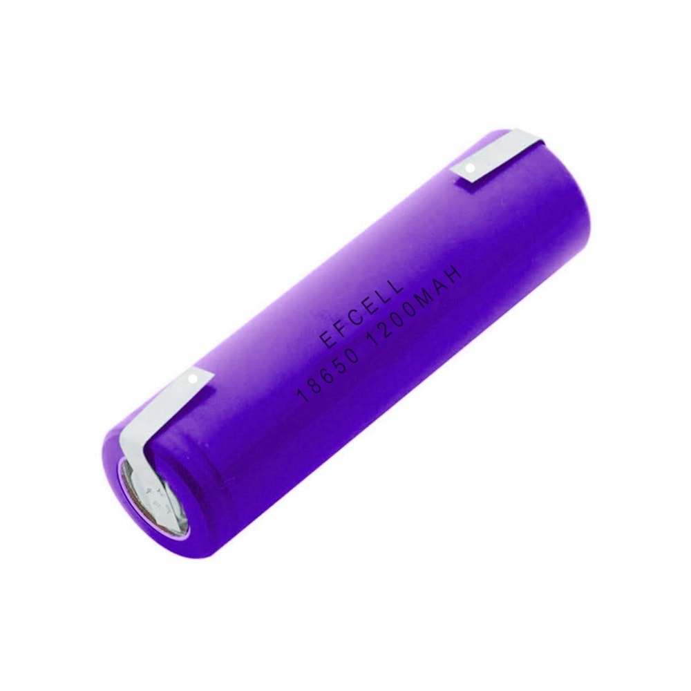 EFCELL ŞARJLI PİL 3,7V 1200MAH 18650 PUNTALI