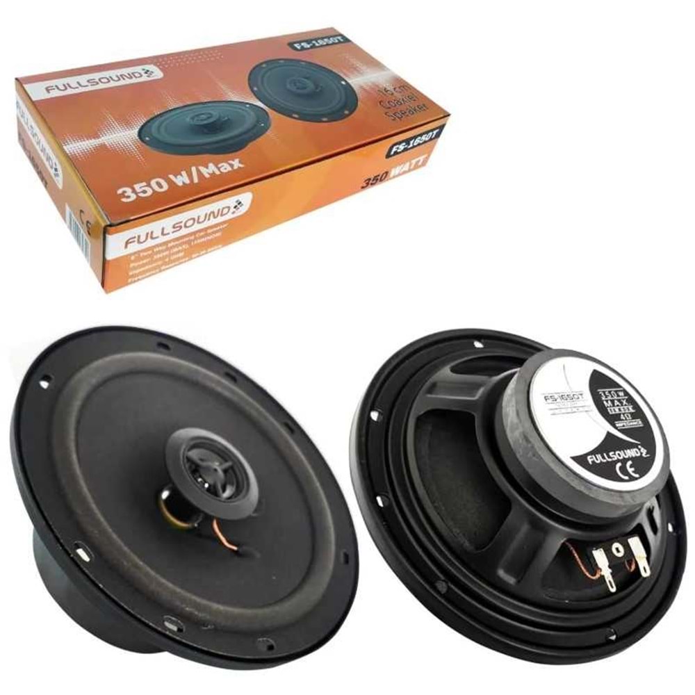 FULLSOUND FS-1650T Oto Hoparlör 16cm 350 Watt Tweeterli 2 Adet