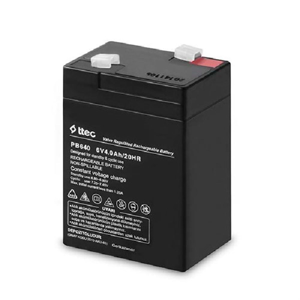 TTECH 6V 4AH IŞILDAK AKÜSÜ 70 X 48 X 101 MM