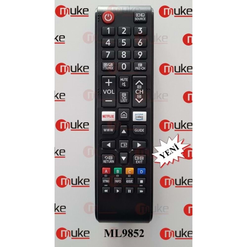 MUKE ML9852 SAMSUNG NETFLİX-PRIME VİDEO TUŞLU SMART TV KUMANDASI