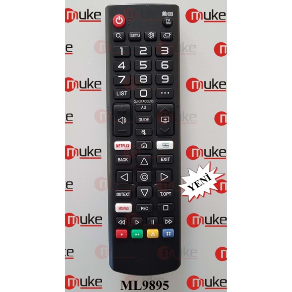 MUKE ML9895 LG NETFLİX-PRIME VİDEO TUŞLU SMART TV KUMANDASI