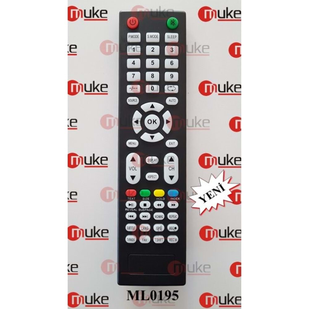MUKE ML0195 AWOX-YUMATU-ONYX KUMANDASI LCD LED TV KUMANDASI
