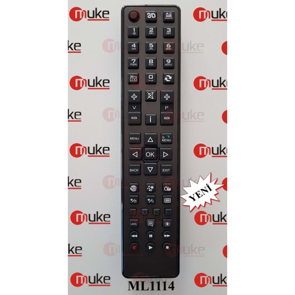 MUKE ML1114 VESTEL 3D TUŞLU LCD LED TV KUMANDASI