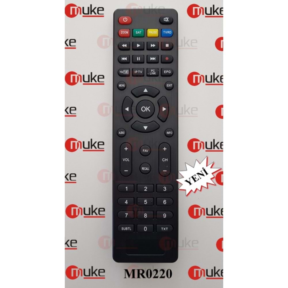MUKE MR0220 REDLİNE TS80-100-200-300-1000- UYDU KUMANDASI KR0220