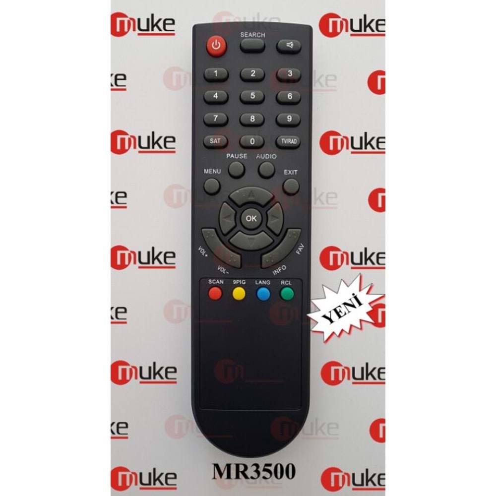 MUKE MR3500 SAMUX 3500-ASTRACOM 3500 FTA UYDU KUMANDASI KR3500