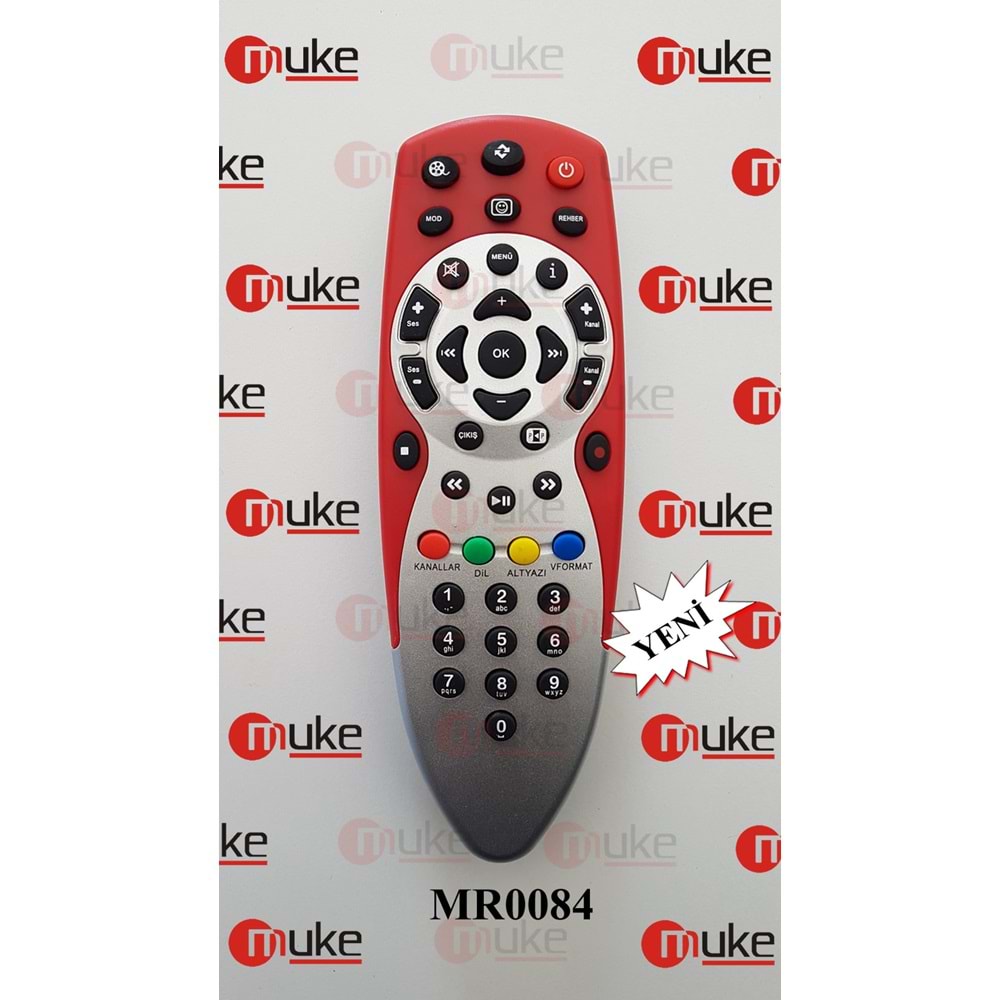 MUKE MR0084 DİGİTURK KIRMIZI UYDU KUMANDASI KR0084