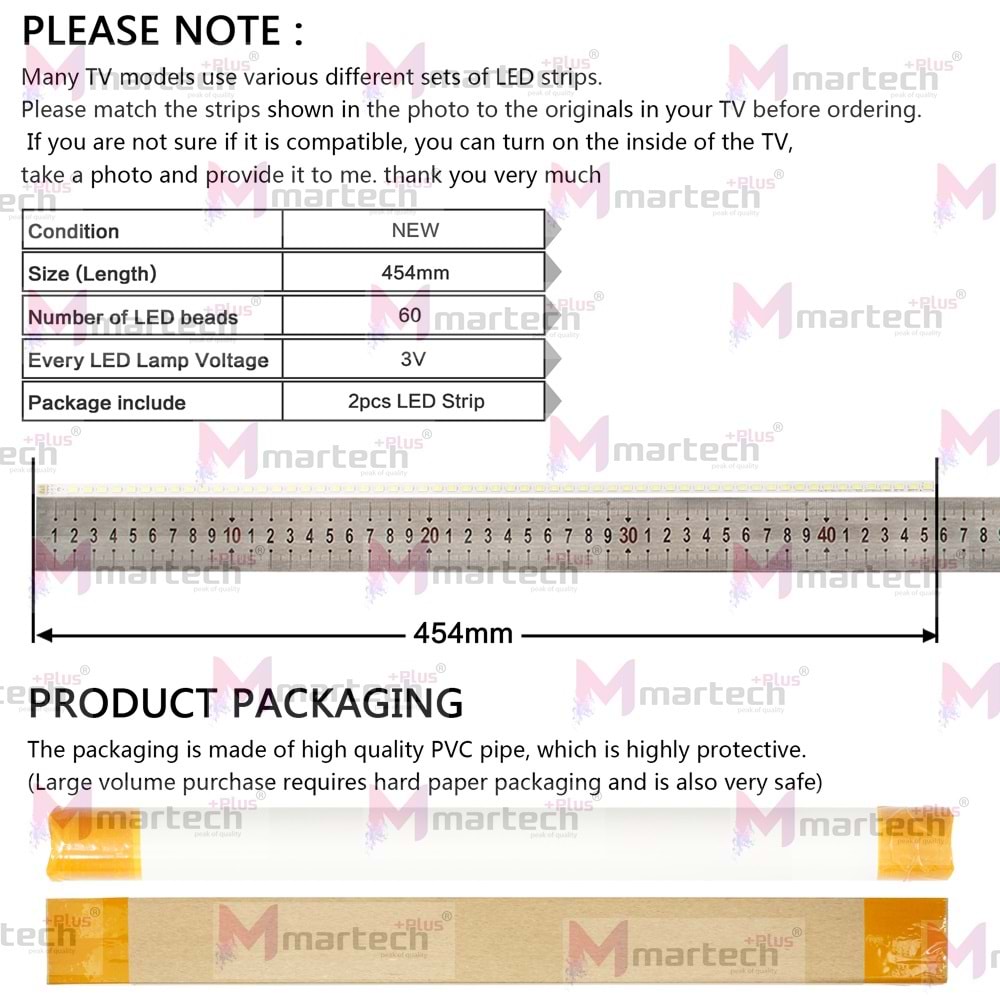 VESTEL-SEG-REGAL-FINLUX TELEFUNKEN-HILEVEL-TOSHIBA 40PF7070 LED BAR HK307