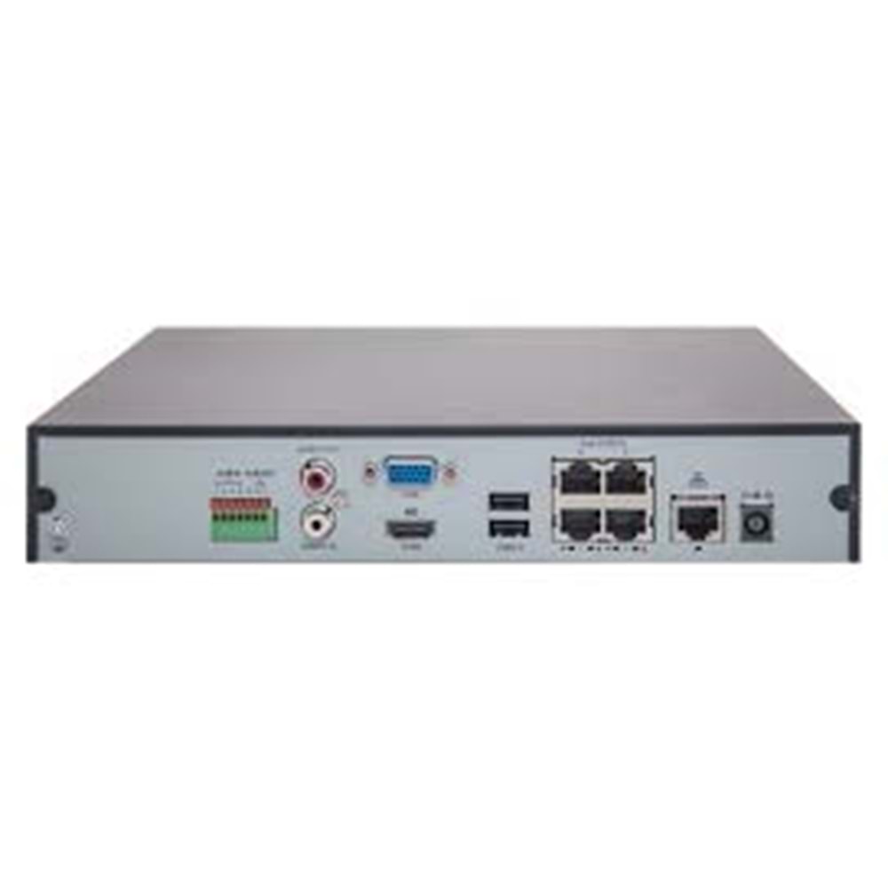 UNV NVR301-04-P4 4 KANAL 4 PORT POE NVR Kayıt Cihazı
