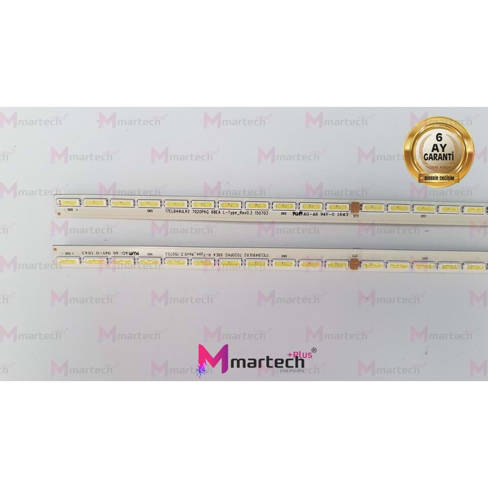 VESTEL-REGAL-NEXON-HILEVEL-SEG NEXON-FİNLUX-TECHWOOD 49İNCH TELEFUNKEN 4K 49TU6060 LED BAR HK524