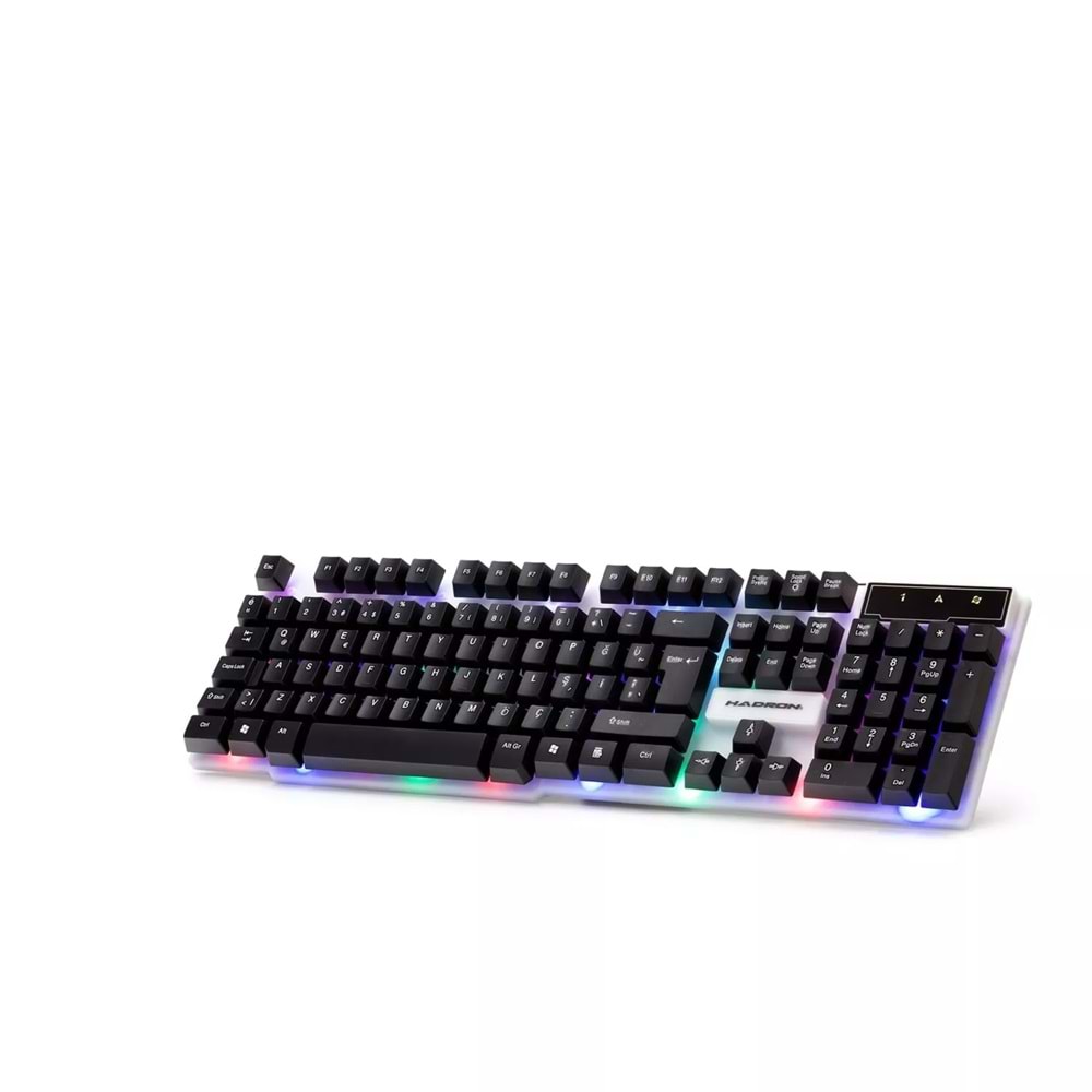 HADRON H-837 Q KLAVYE & MOUSE SET LEDLİ OYUN USB KABLOLU