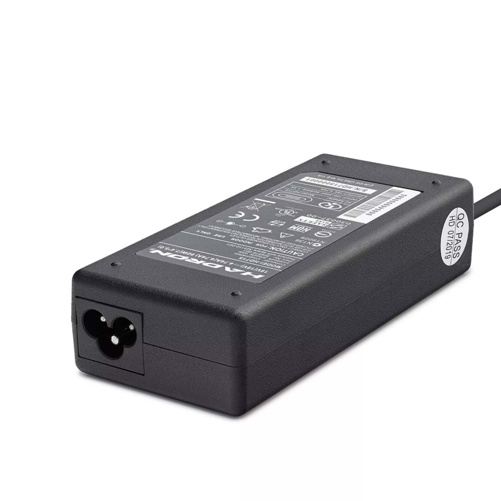 HADRON HD-715 NOTEBOOK ADAPTÖR 19V 4,74A 7,4*5,0 HP COMPAQ İĞNELİ