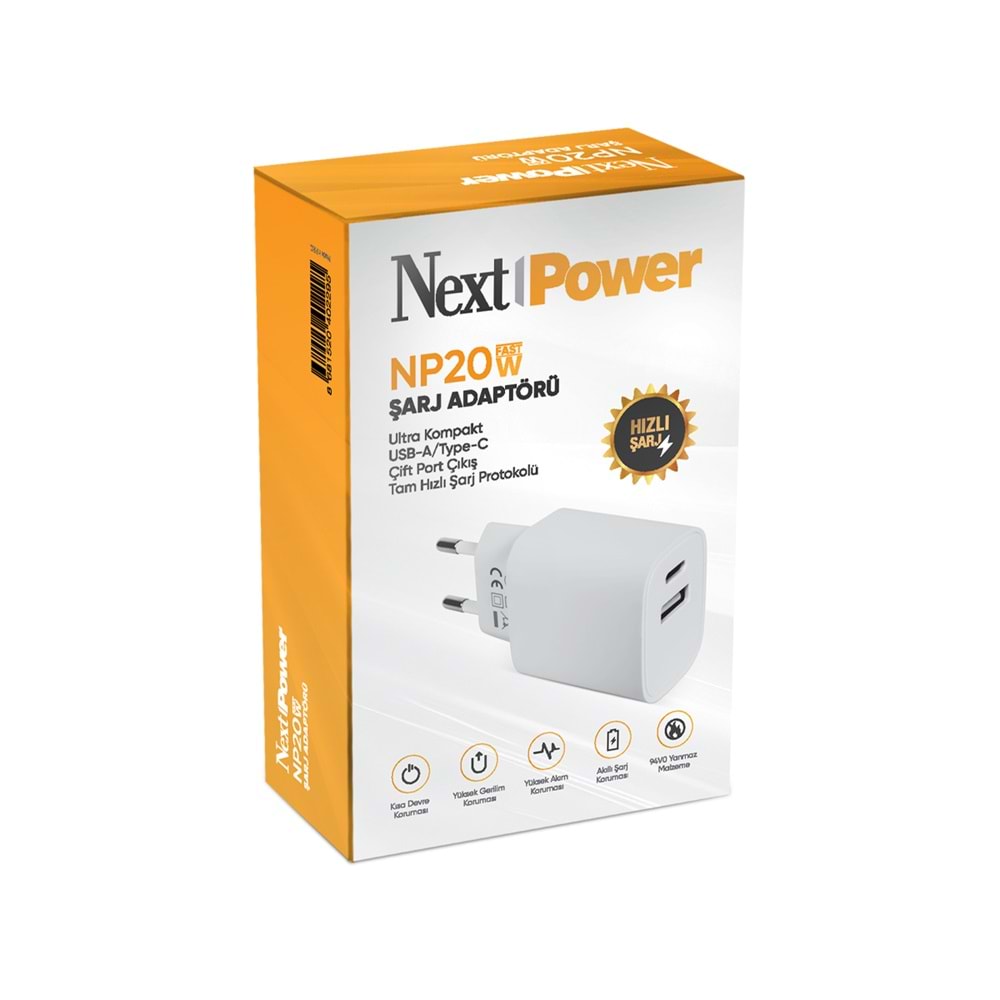 NEXTPOWER NP20W 20 WATT HIZLI ŞARJ ADAPTÖRÜ