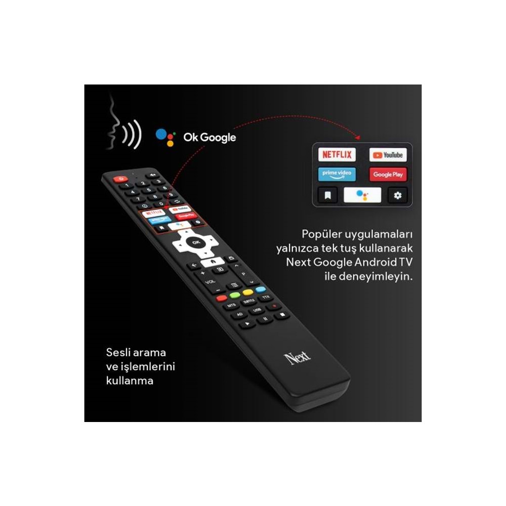 NEXT GOOGLE ORJİNAL SES KOMUTLU ANDROID TV KUMANDA