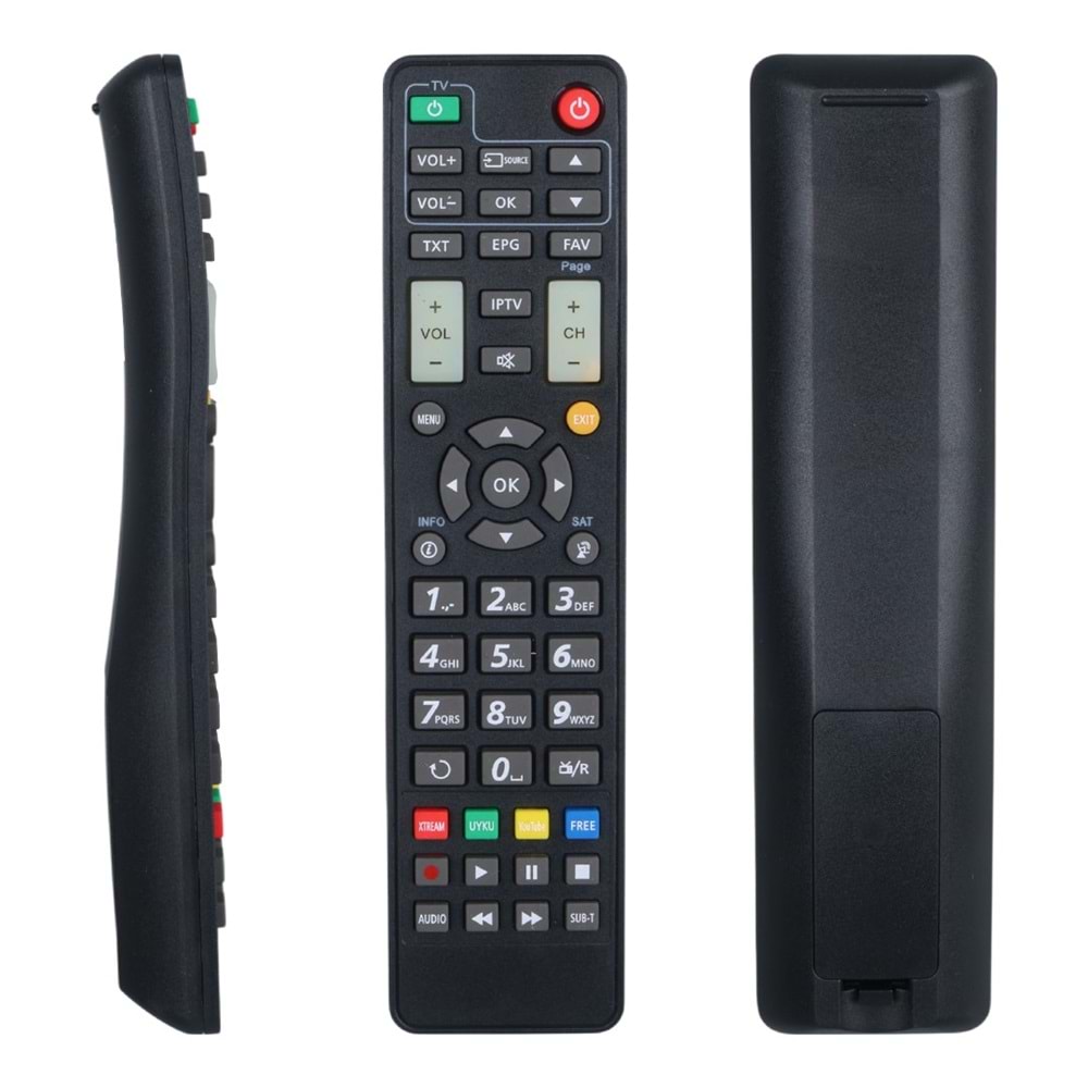 MUKE MR0240 SUNPLUS ASTRA-SPACE IPTV TUŞLU UYDU KUMANDASI 23S