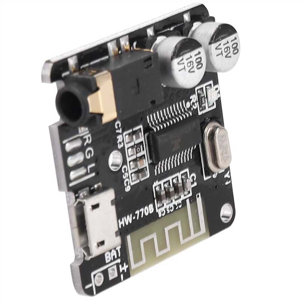 OTO TEYP BLUETOOTH 5.0 ÇEVİRİCİ KİTİ HARİCİ BATARYA DESTEKLİ ŞARJ MODÜLLÜ (30X30 MM)