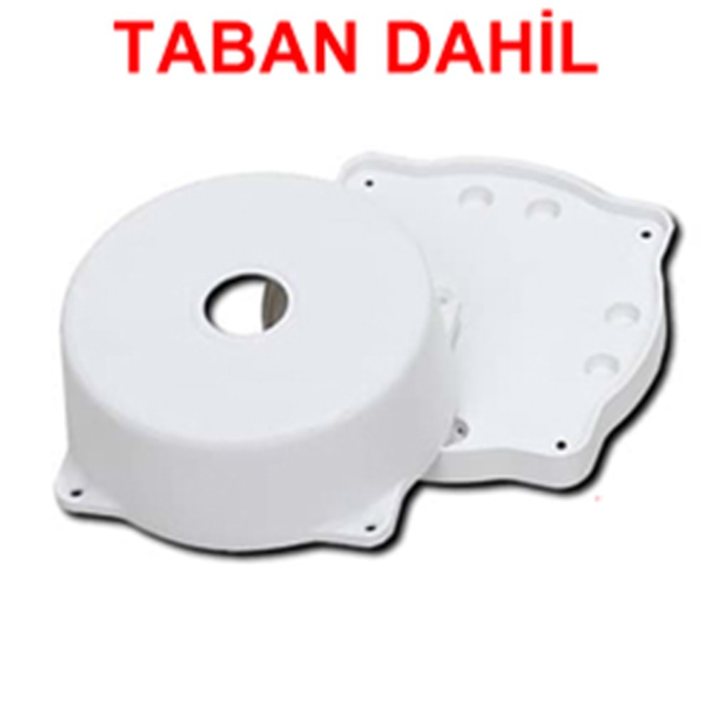 OEM TRK-113 YUVARLAK KAMERA MONTAJ BUATI BEYAZ (TABAN DAHİL)