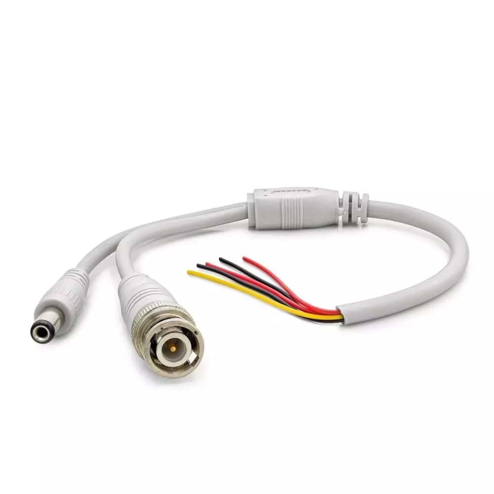 HADRON HDX-5531 POWER KABLO& BNC 30CM HAZIR KABLO