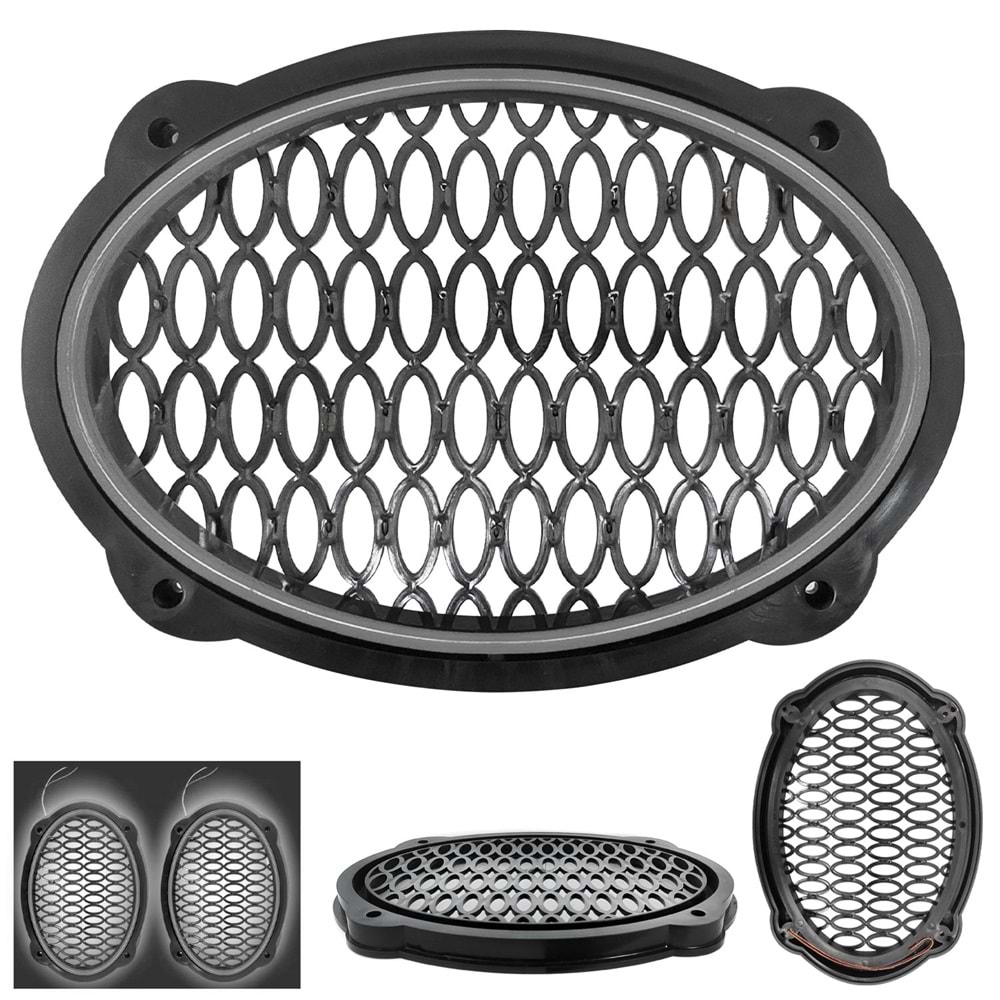 OEM OVAL HOPARLÖR KAPAĞI BEYAZ NEON LEDLİ (2 ADET)