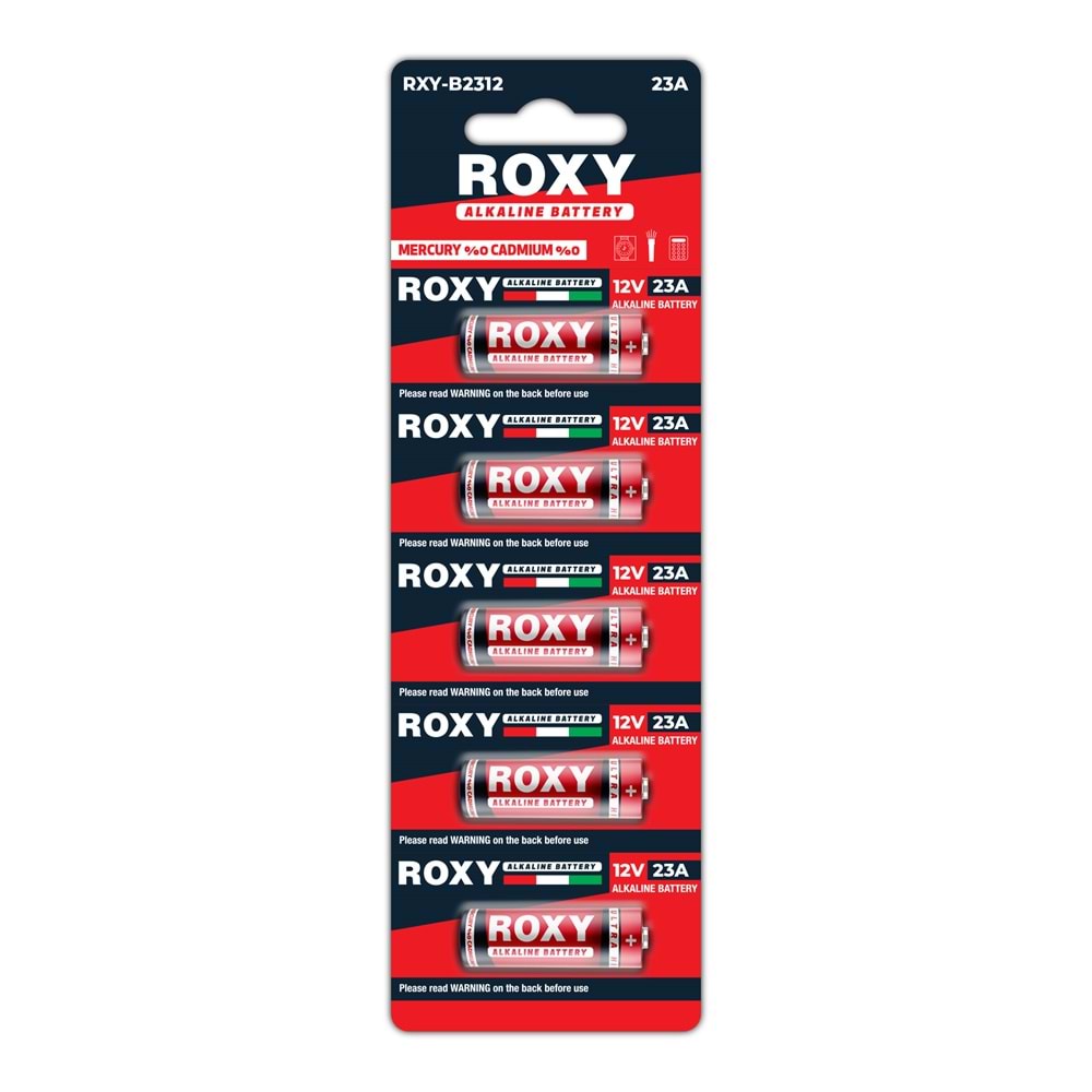 ROXY 12V 23A ALKALİN PİL 5'Lİ PAKET