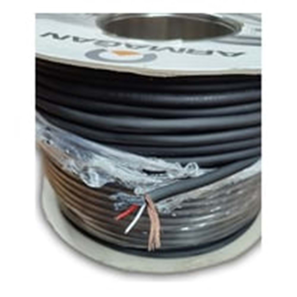 ARMAĞAN STEREO MİKROFON KABLOSU %100 BAKIR 100MT SİYAH