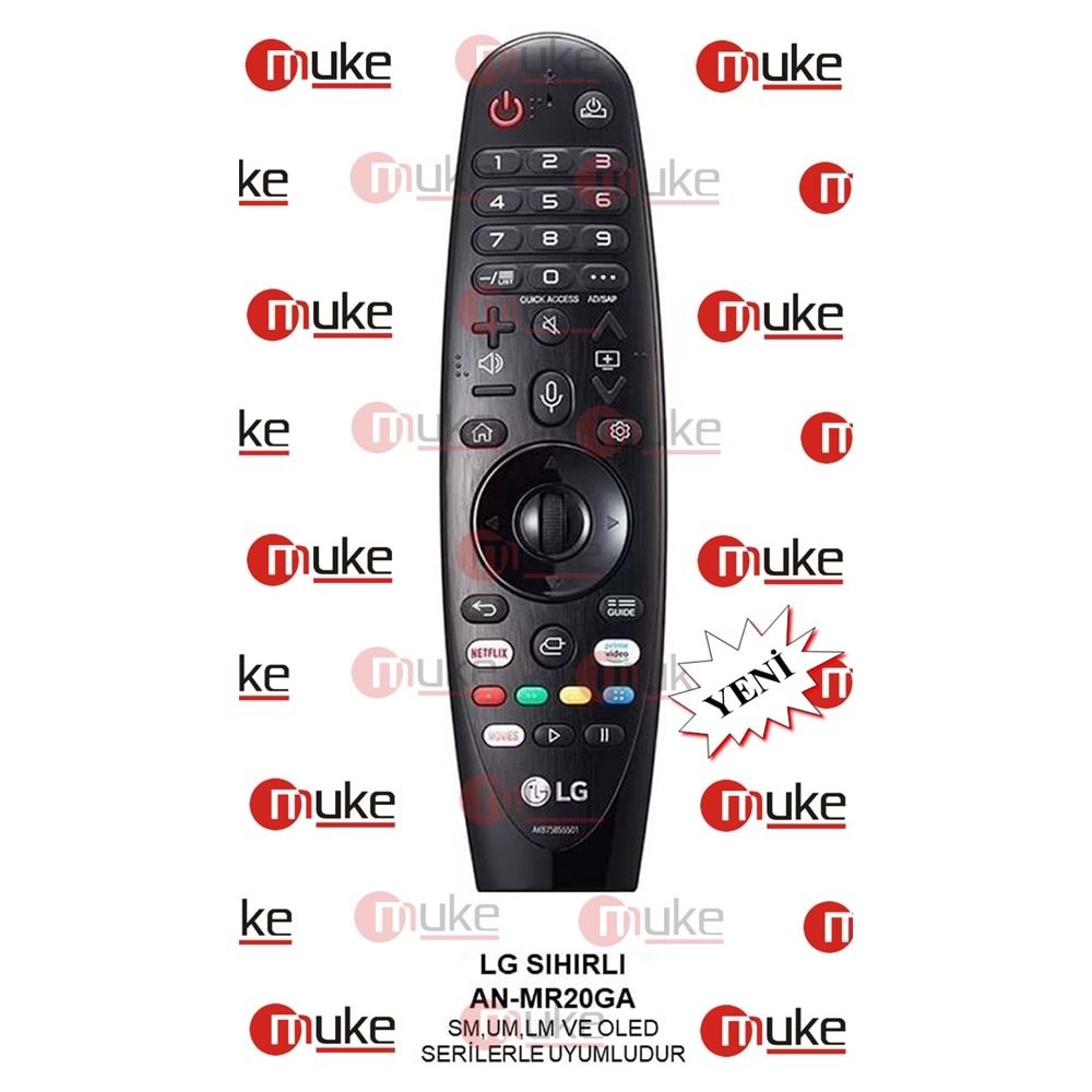 MUKE ML9898S LG SES KOMUTLU MAGIC AN-MR20GA NETFLIX-PRIME TUŞLU WEBOS TV KUMANDASI
