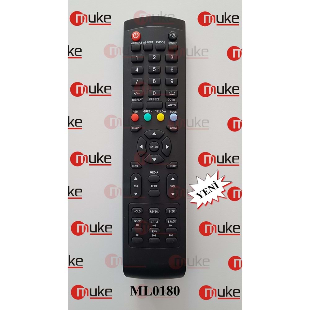 MUKE ML0180 SABA-PROFİLO-SİMENS-NORDMENDE SANYO-BOSCH-AWOX SMART TV KUMANDASI