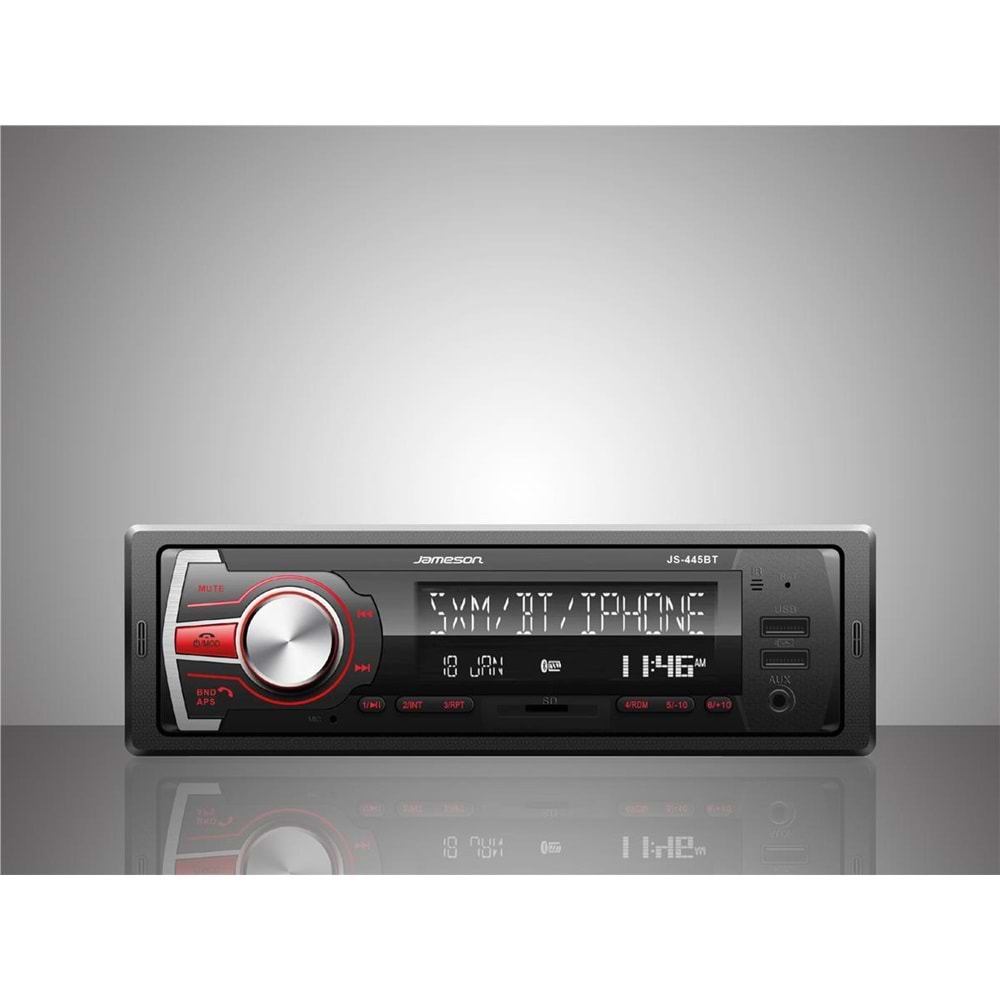 JAMESON JS-445BT OTO TEYP 4X50W BT/2XUSB/SD/FM/AUX LCD EKRAN