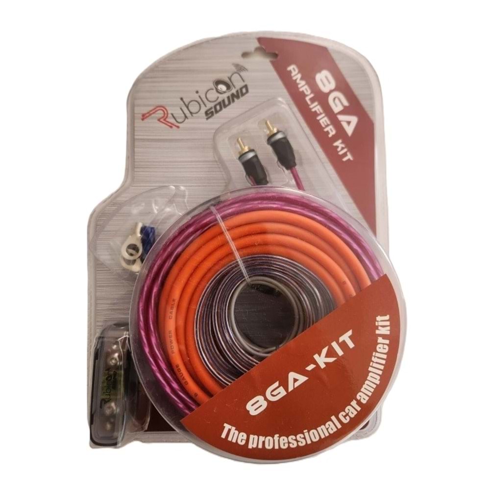 RUBICON SOUND 8GA-KIT VAKUMLU ANFİ KABLO SETİ ( Y KABLOLU)