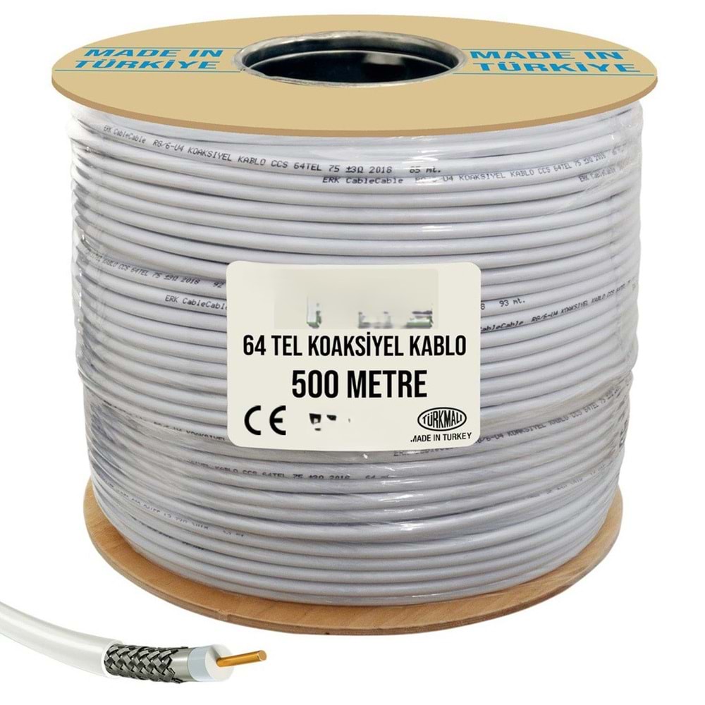 RUBICON RG6/U4 CCS 64 TEL ANTEN KABLOSU 500 METRE