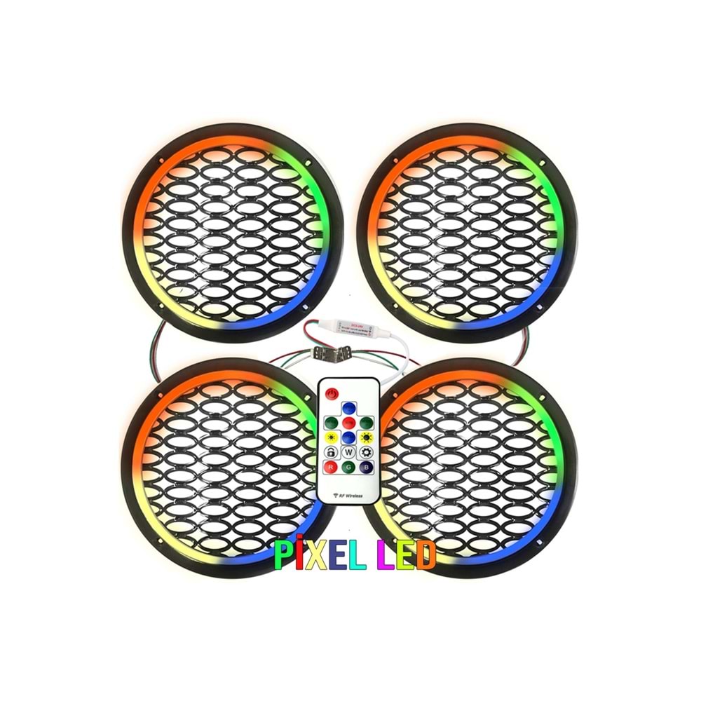 OEM 20CM HOPARLÖR KAPAĞI PİXEL LED 1 TAKIM ( 4 ADET )