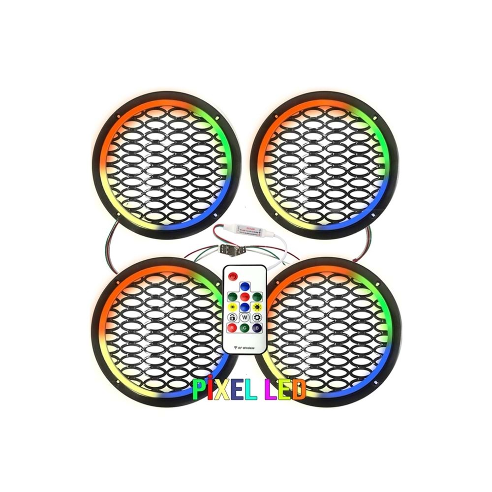 OEM 16CM HOPARLÖR KAPAĞI PİXEL LED 1 TAKIM ( 4 ADET )
