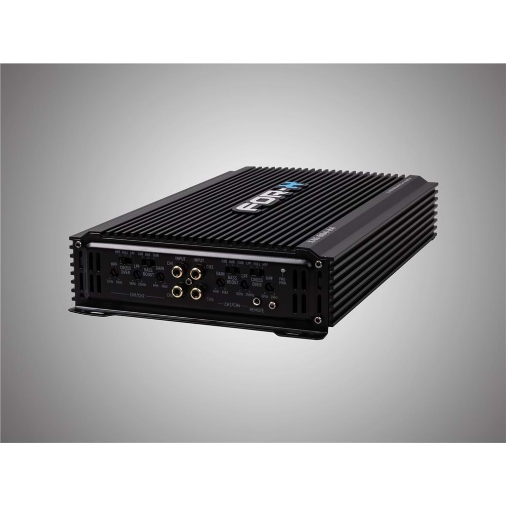 FOR-X XAE-804-24V 4 KANAL RMS POWER@4 OHM 80Wx4CH OTO ANFİ