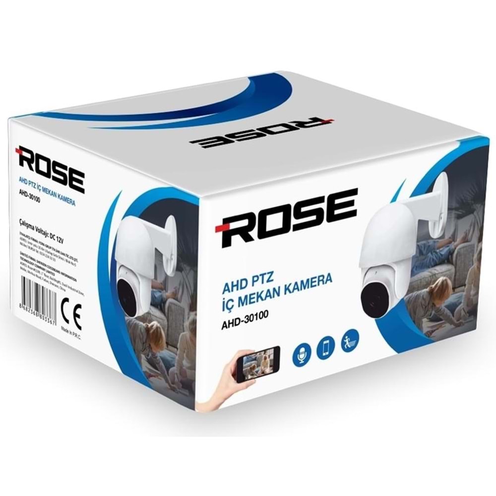 ROSE AHD-30100 PTZ İÇ MEKAN DOME KAMERA 3,6MM IP66