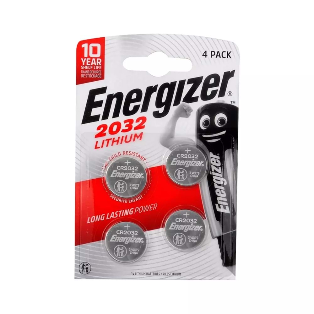 ENERGIZER 2032 PARA LITHIUM PİL 4'LÜ PAKET