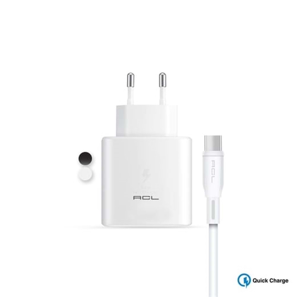 ACL H2 3,4A Type-C 18W 1MT Hızlı Şarj Aleti