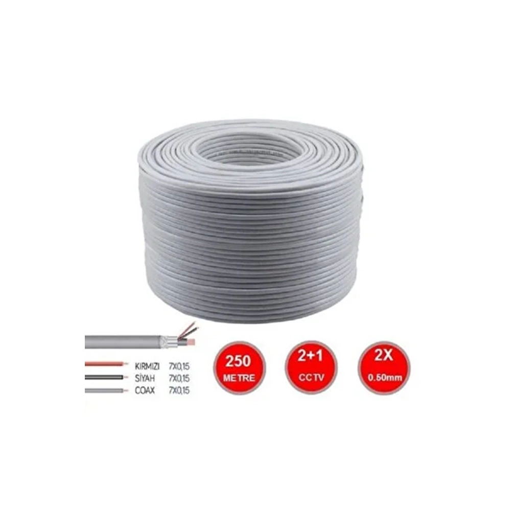 RUBICON GOLD 2+1 0,50 250 METRE KAMERA KABLOSU