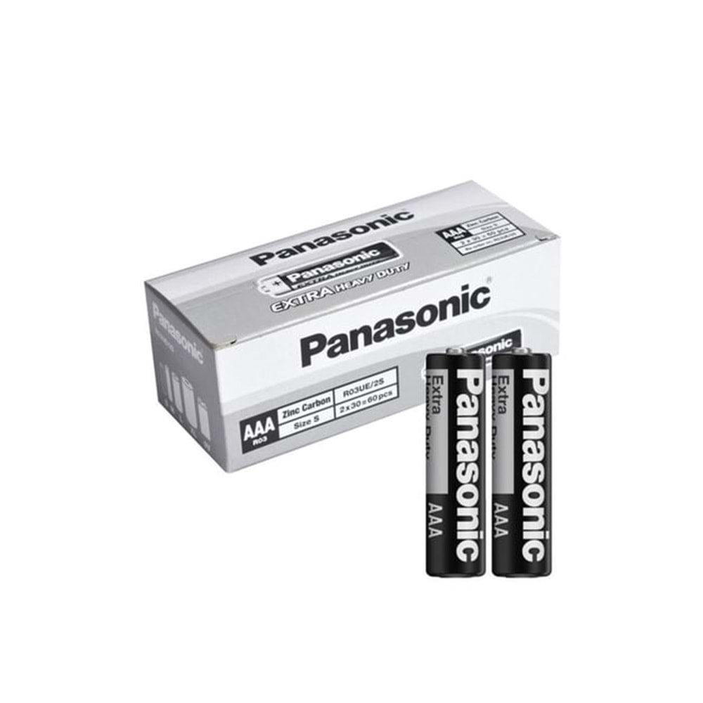 PANASONIC R03UE/S AAA KUMANDA PİLİ 60 LI PAKET MANGANEZ