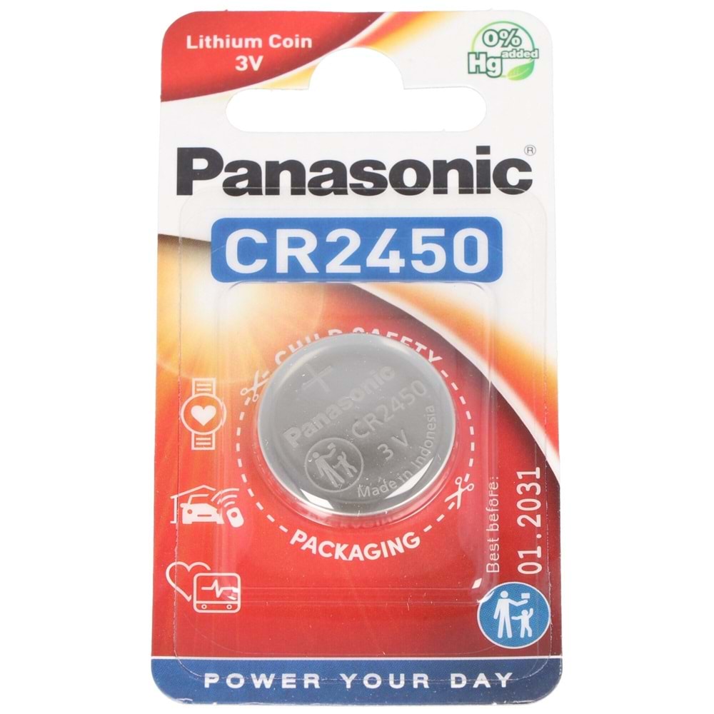 PANASONIC CR2450 3V PARA LITHIUM PİL TEKLİ