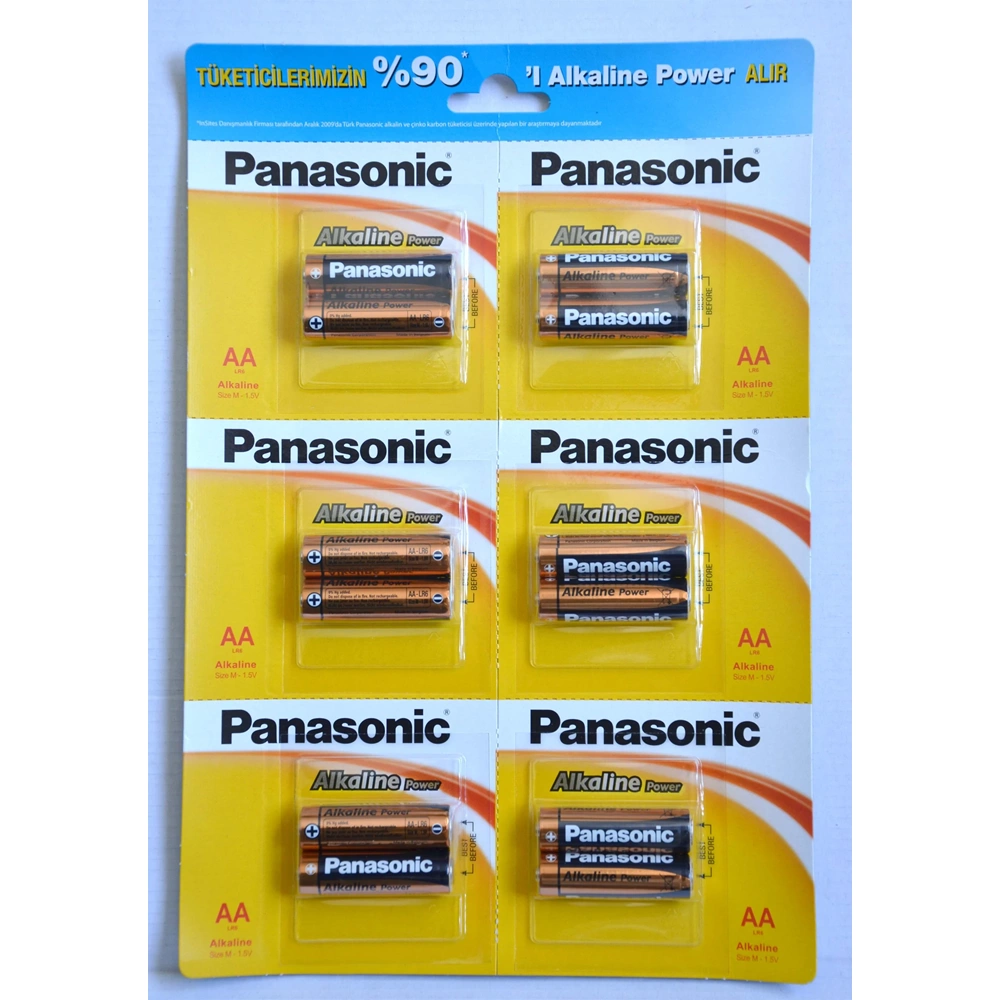 PANASONIC LR6 1,5V AA ALKALİN PİL 12'Lİ KARTELA