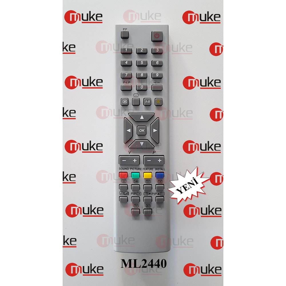 MUKE ML2440 VESTEL 2440-100HZ GÜMÜŞ TV KUMANDA