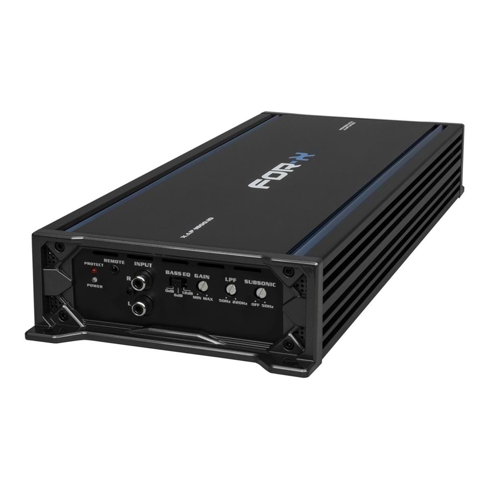 FOR-X XAP-1800.1D Oto Anfi Mono 1800W 1 KANAL BASS KONTROL